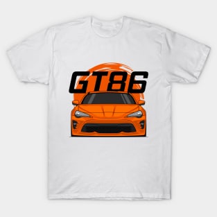 Front Orange GT86 MK1 Resty JDM T-Shirt